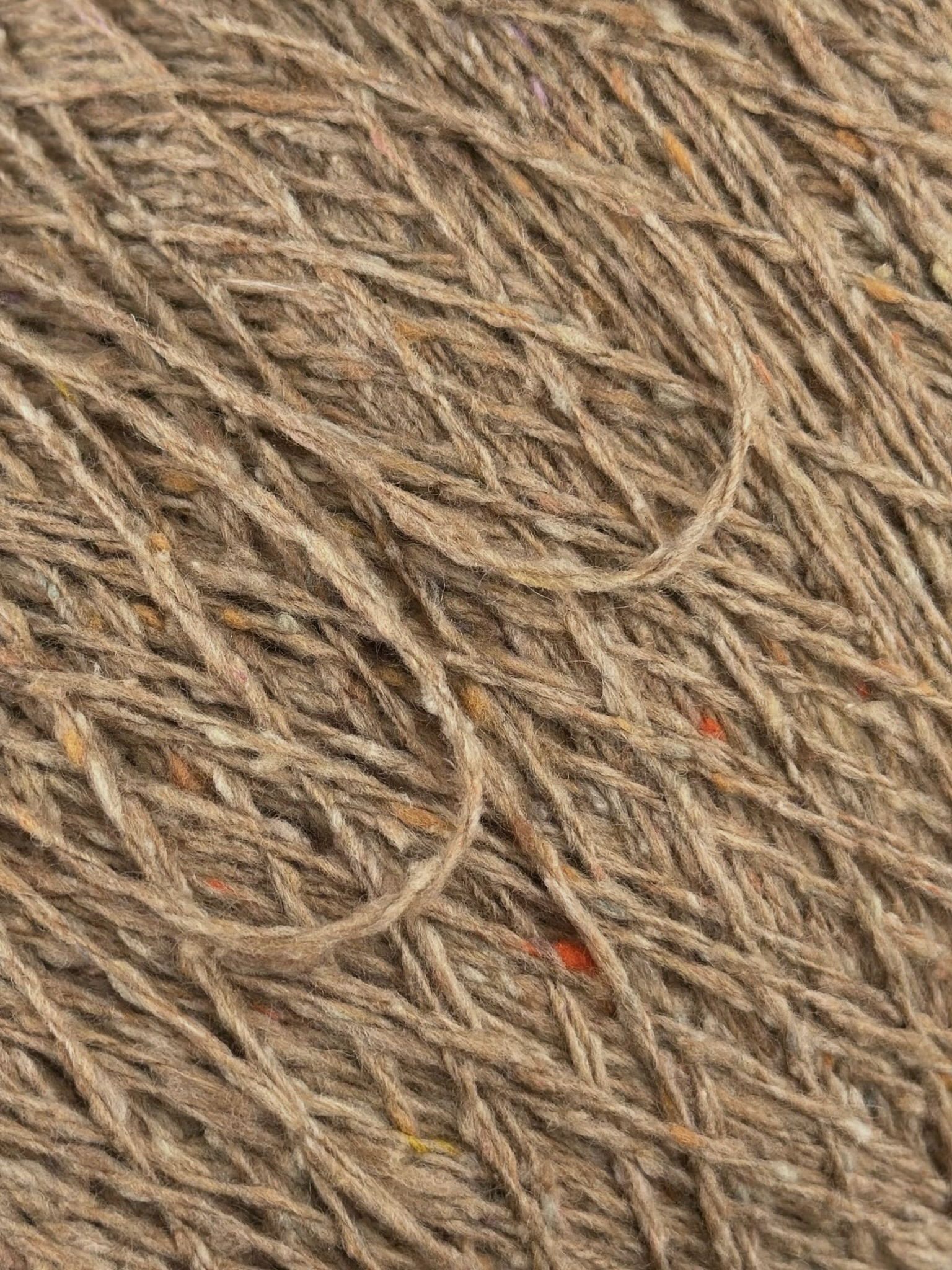 The Royal Collection Tweed Nm 2/6000 aus Kaschmir, Wolle und Seide col. Sand